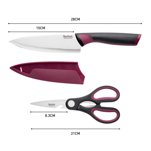 Tefal Comfort 2pcs Set (Comfort Knife + Scissors) - Image 3