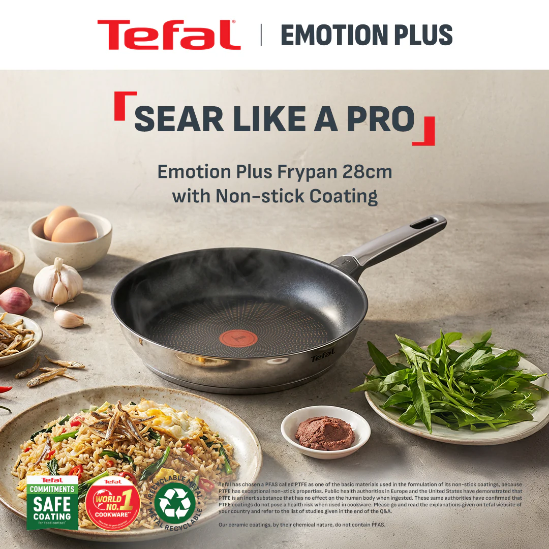 Tefal Emotion Plus Frypan 28cm (Non-Stick Coating) - Image 2