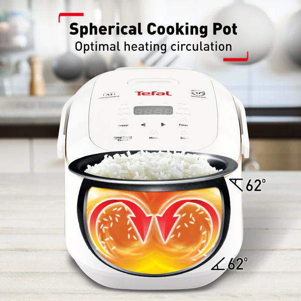 Tefal Mini Spherical Fuzzy Logic Rice Cooker 0.7L RK6011 (4 cups) - Image 9