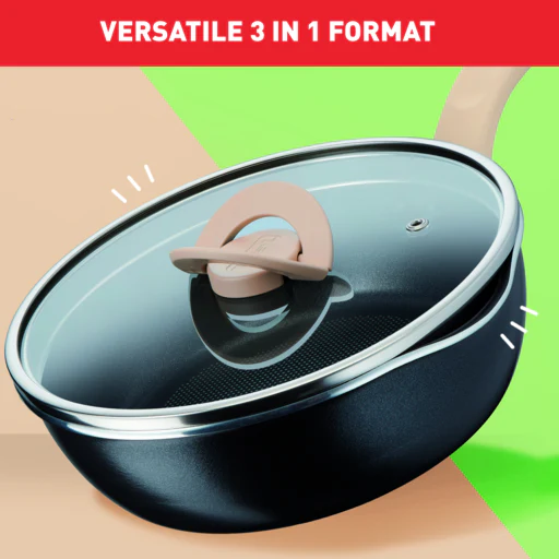 Tefal One-Pick-Pot-Pan (Yellow) - Image 6
