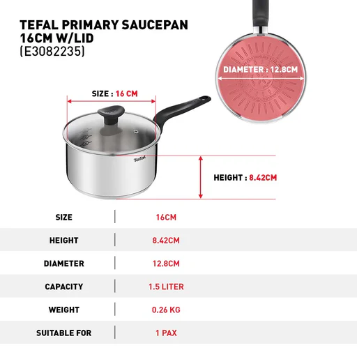 Tefal Primary Saucepan 16cm - Image 8